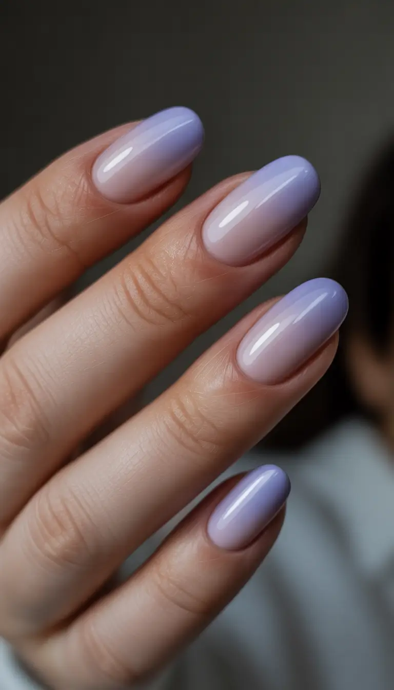 Winter Nail Designs 2025 Lavender Twilight Ombre