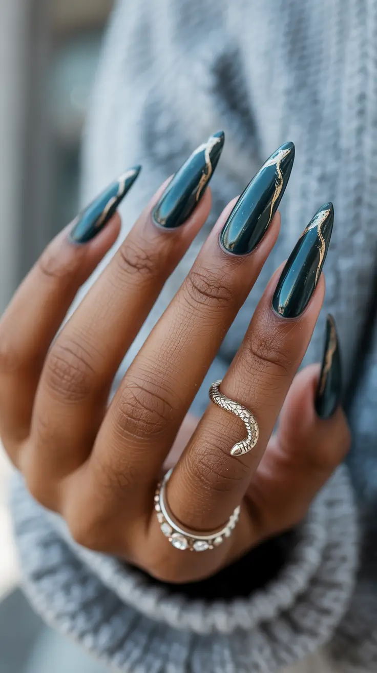 Ideas 2025 Emerald with Gold Veins