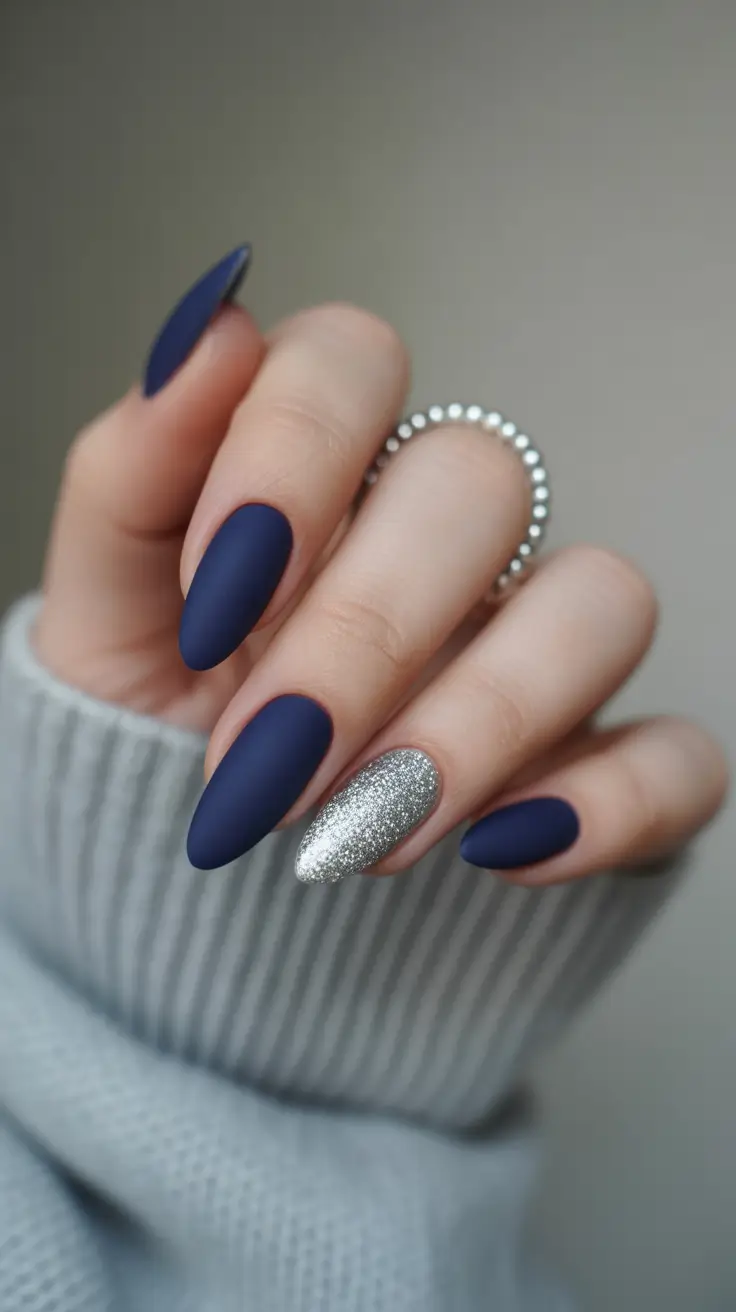 Iceblue Silver Winter Nails 2025