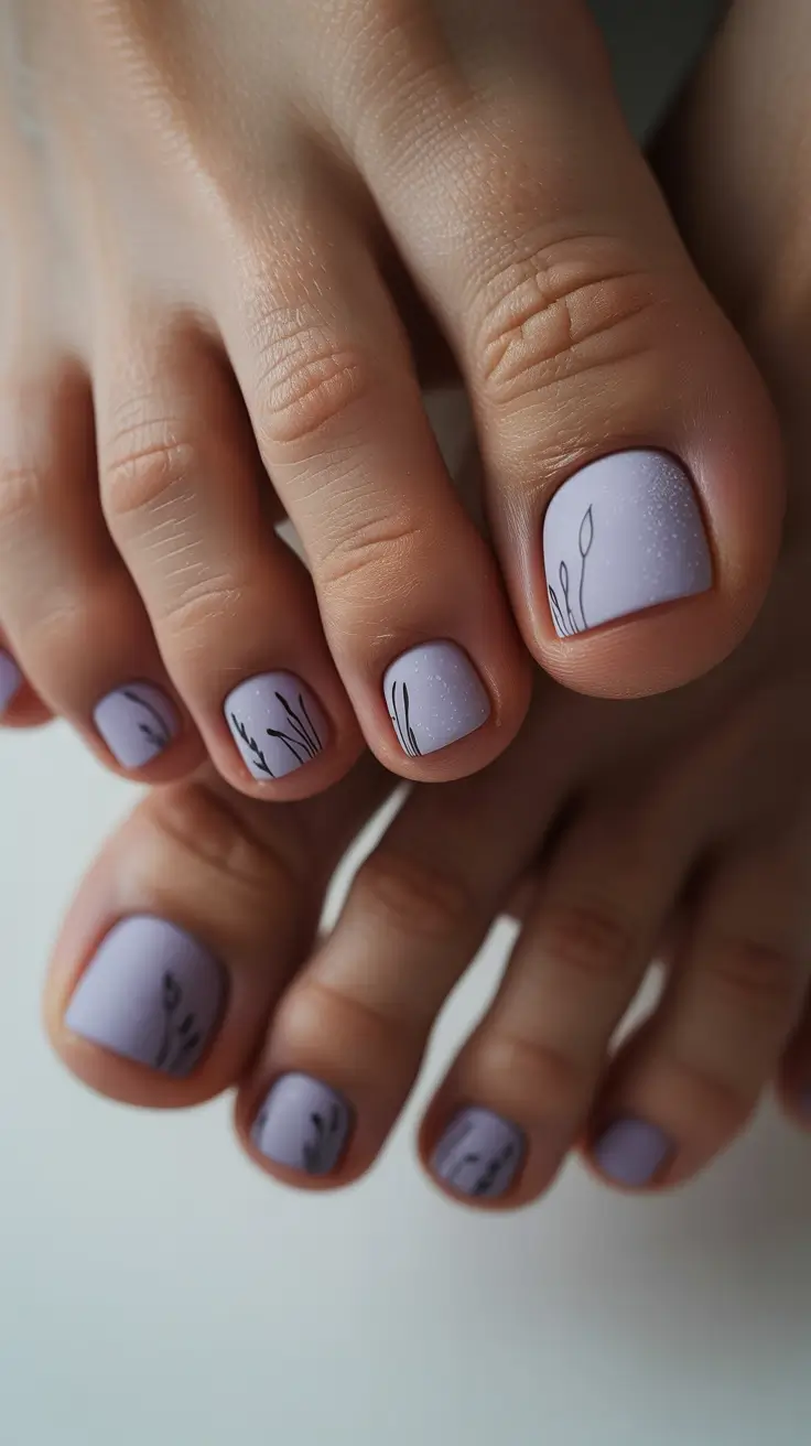 winter holiday nails Frosted Lilac Whisper