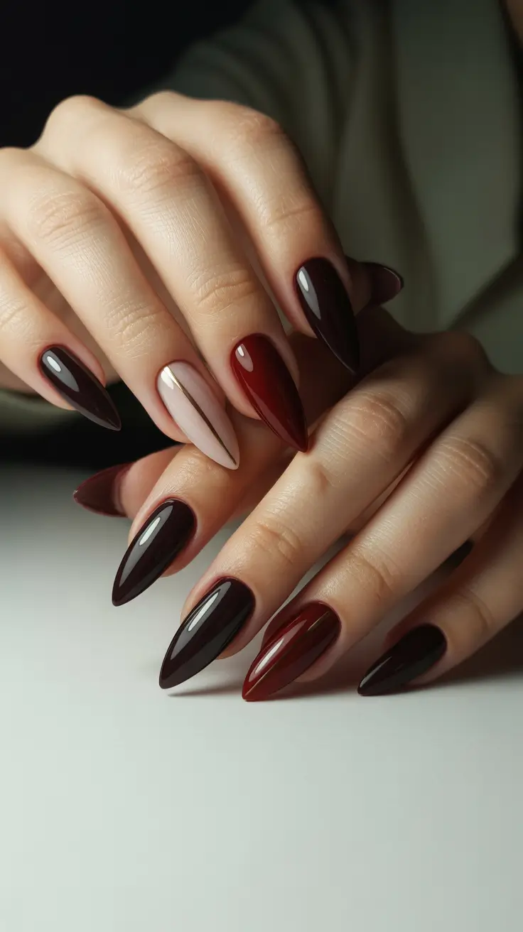 2025 Deep Cherry Gradient with Accent Line