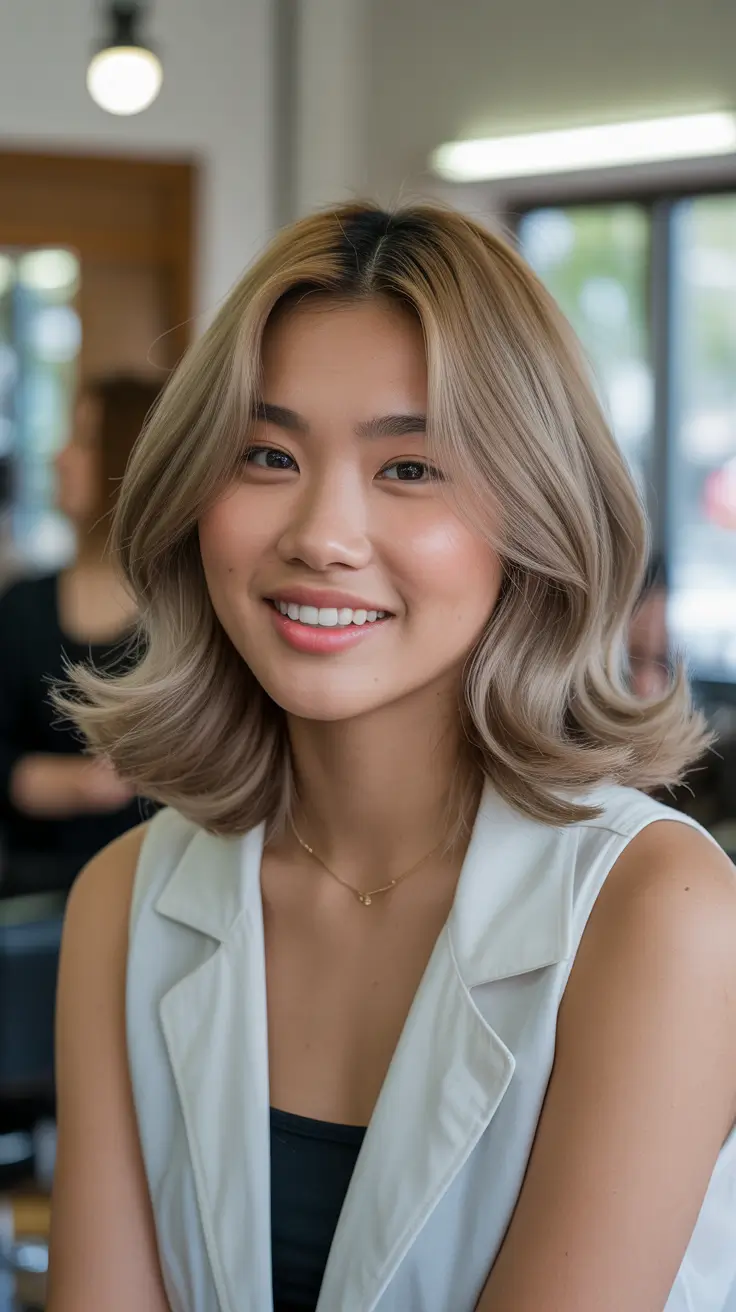 Ash blonde hair color 2026 Soft Layered Glow