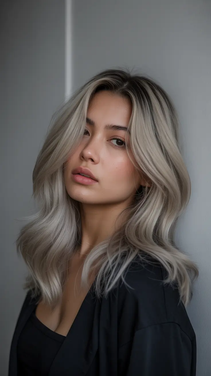 Ash blonde hair color 2026 Smoky Vanilla Blend