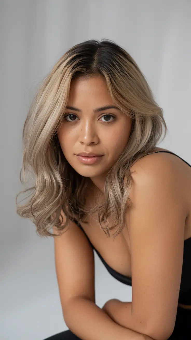 Ash blonde hair color 2026 Modern Bob with Cool Depth