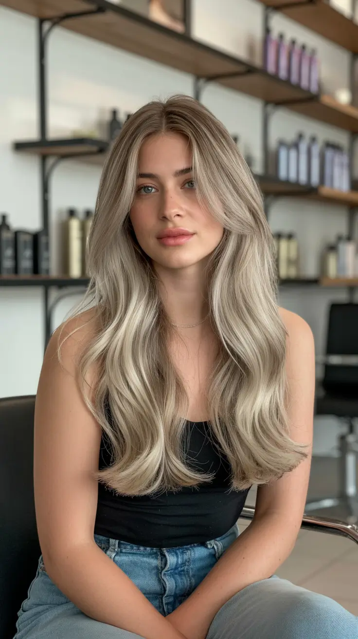 Ash blonde hair color 2026 Moonlit Cream Layers