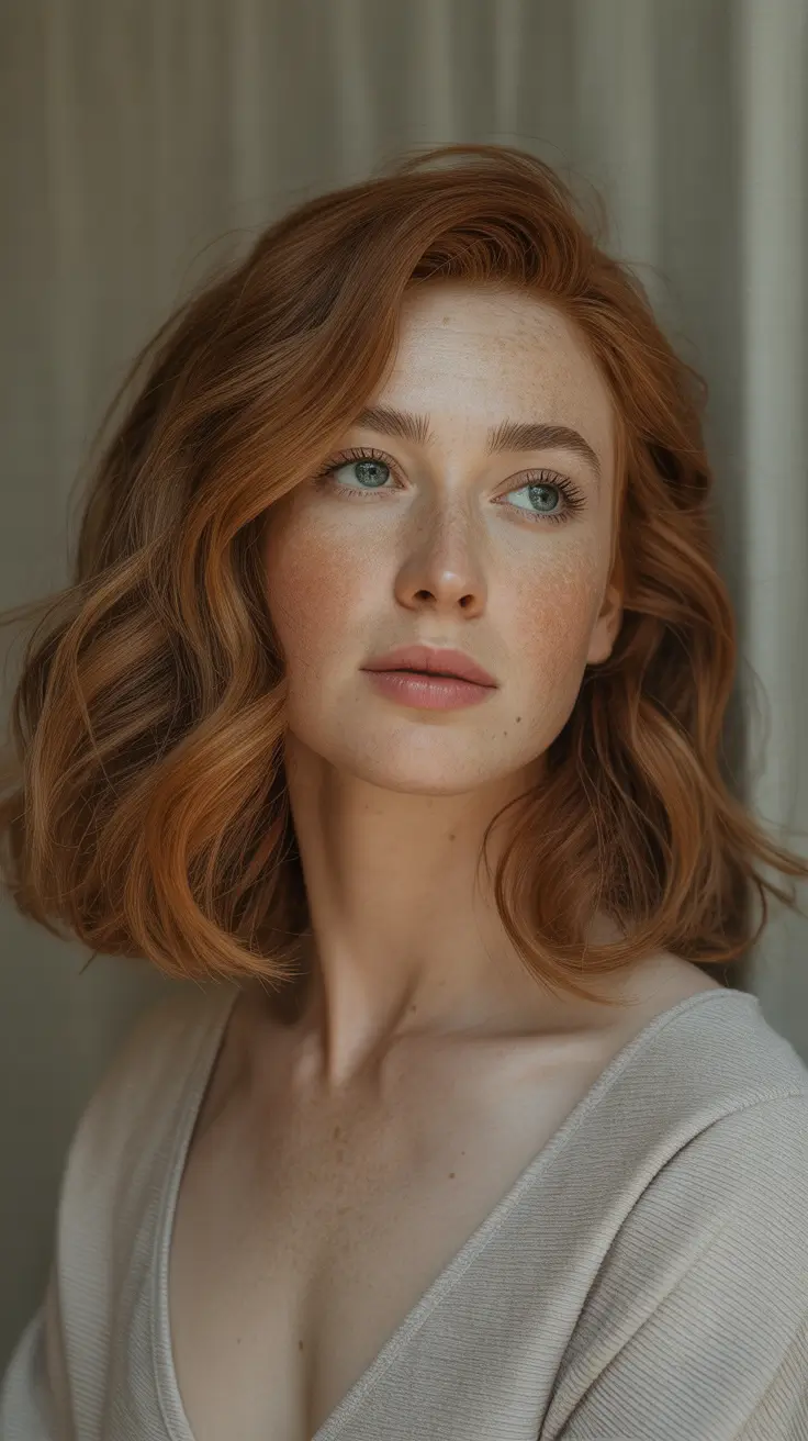 Soft Ginger Short Waves Auburn 2026