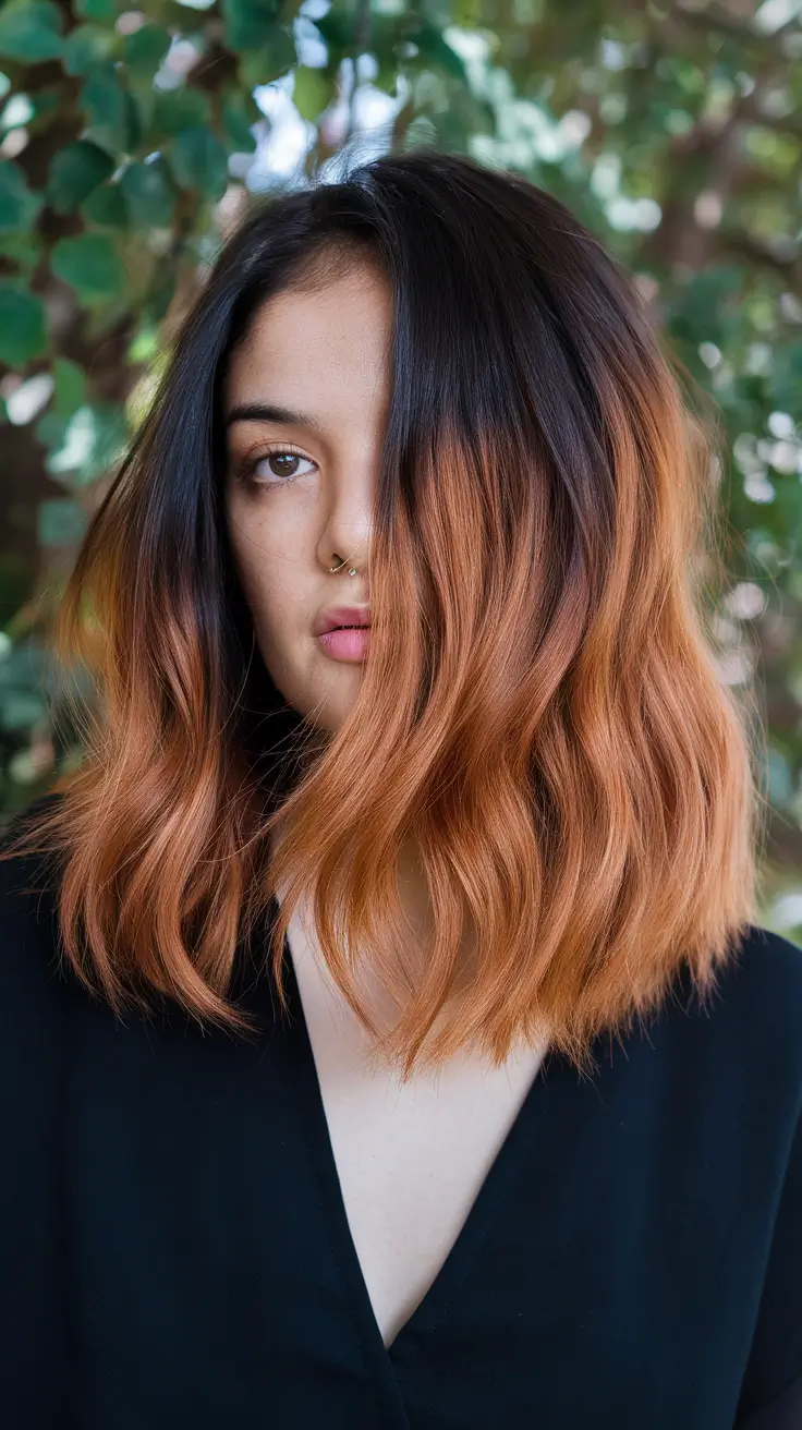 Balayage hair color ideas 2026 Amber Flame Balayage