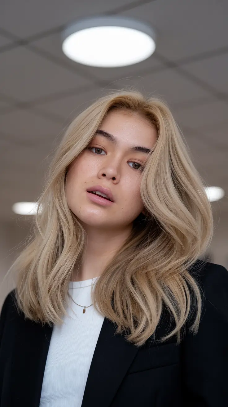 Balayage hair color ideas 2026 Buttercream Blonde Layers