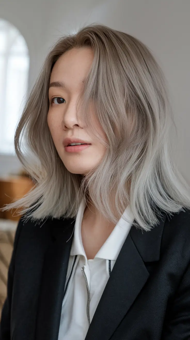 Balayage hair color ideas 2026 Smoky Taupe Dimension