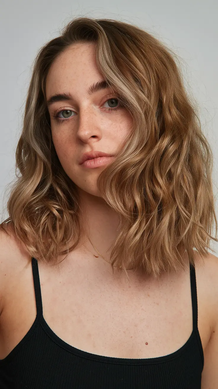 Balayage hair color ideas 2026 Toasted Bronde Waves