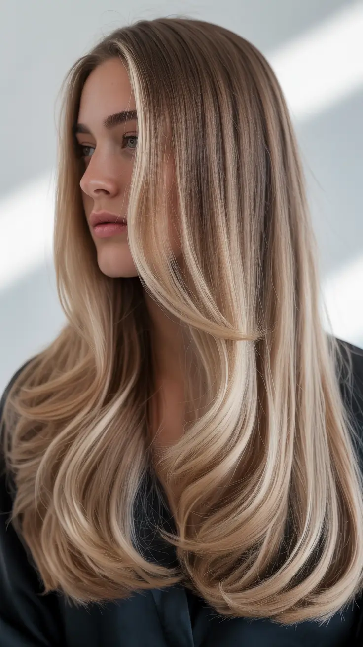 Balayage hair color ideas 2026 Dimensional Butter Blonde