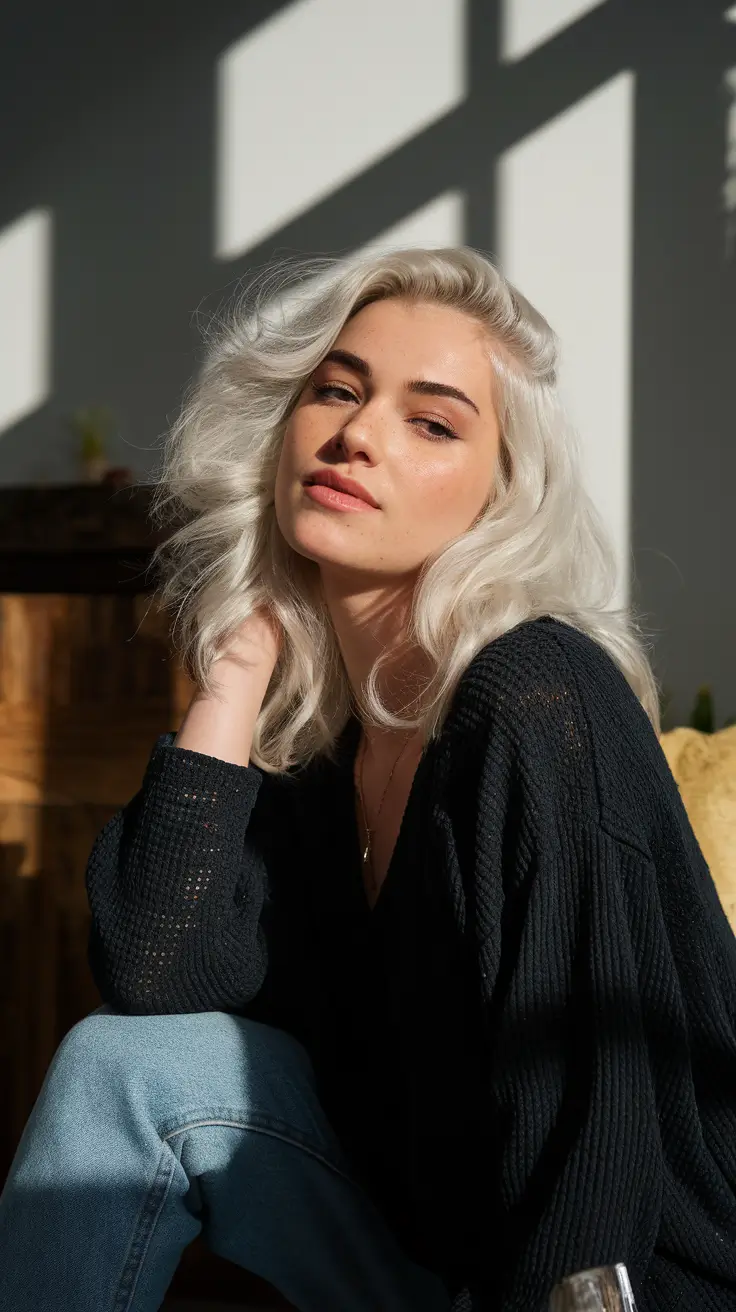 21 Blonde Hair Color 2026 Silver Glow Blonde