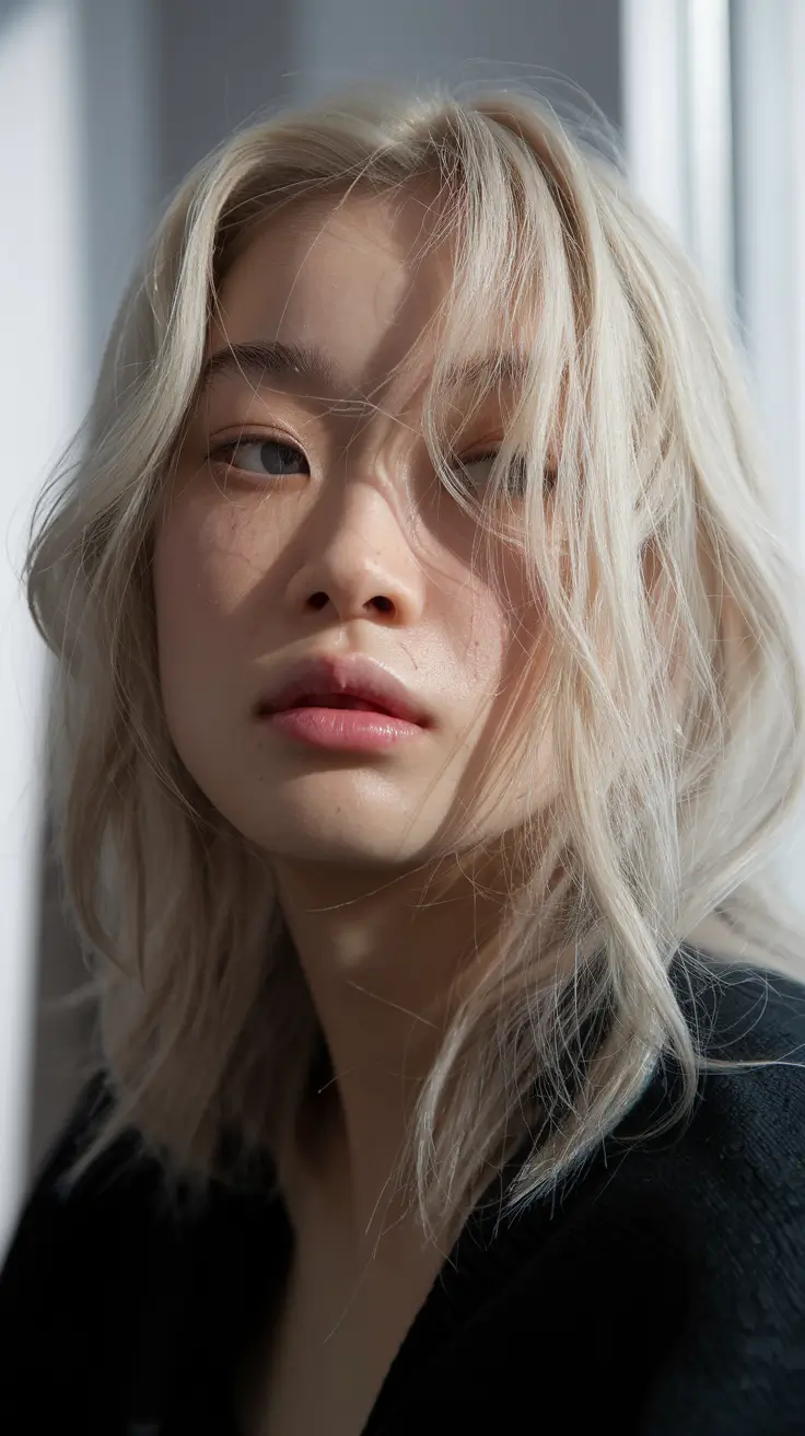 21 Blonde Hair Color 2026 Icy Whisper Platinum