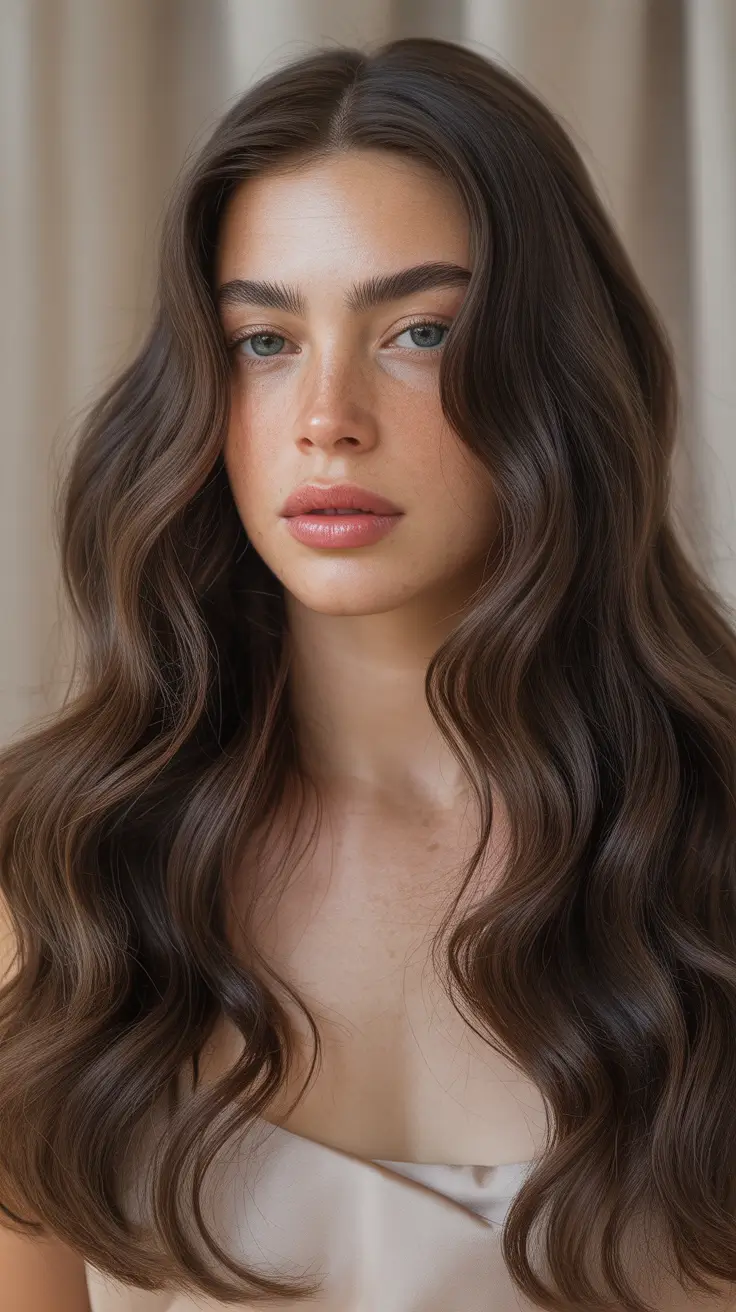 espresso brown hair Velvet Espresso Waves