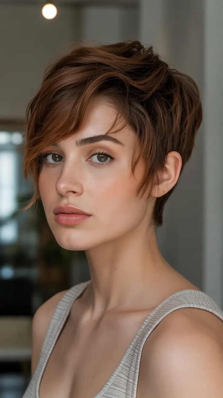 copper brown hair Copper Pixie Confidence