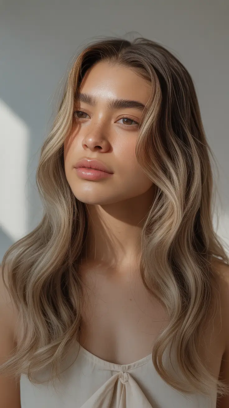 milktea brown hair Milktea Glow Balayage