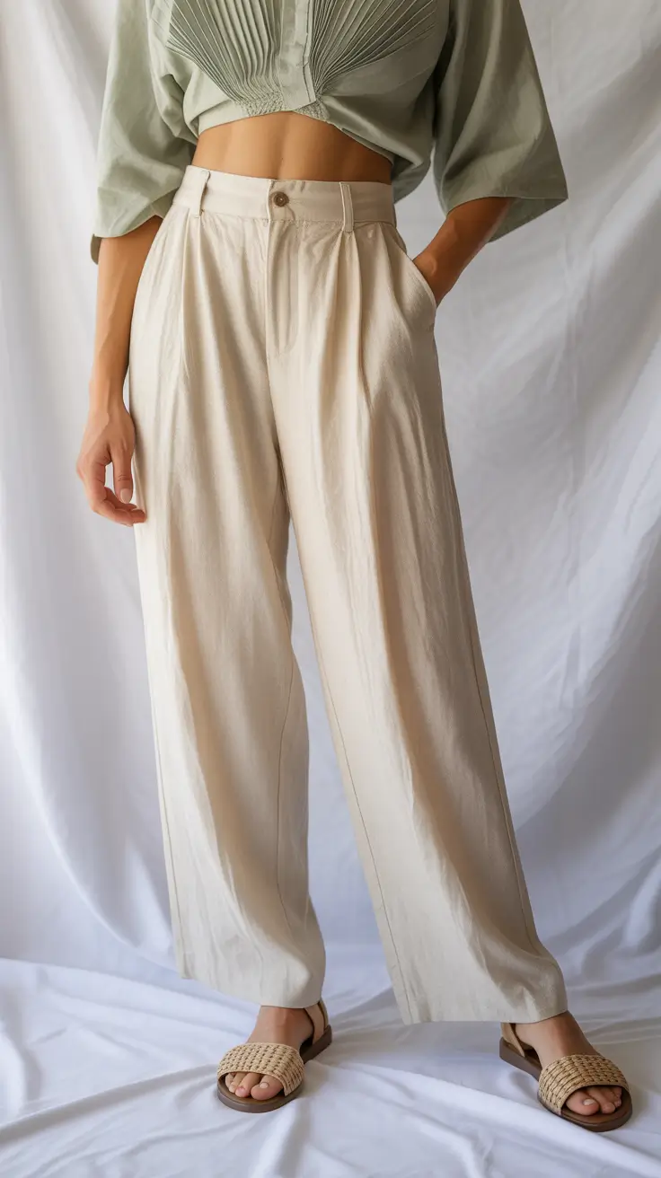 brunch outfits 2026 - Relaxed Linen Trousers for Effortless Comfort