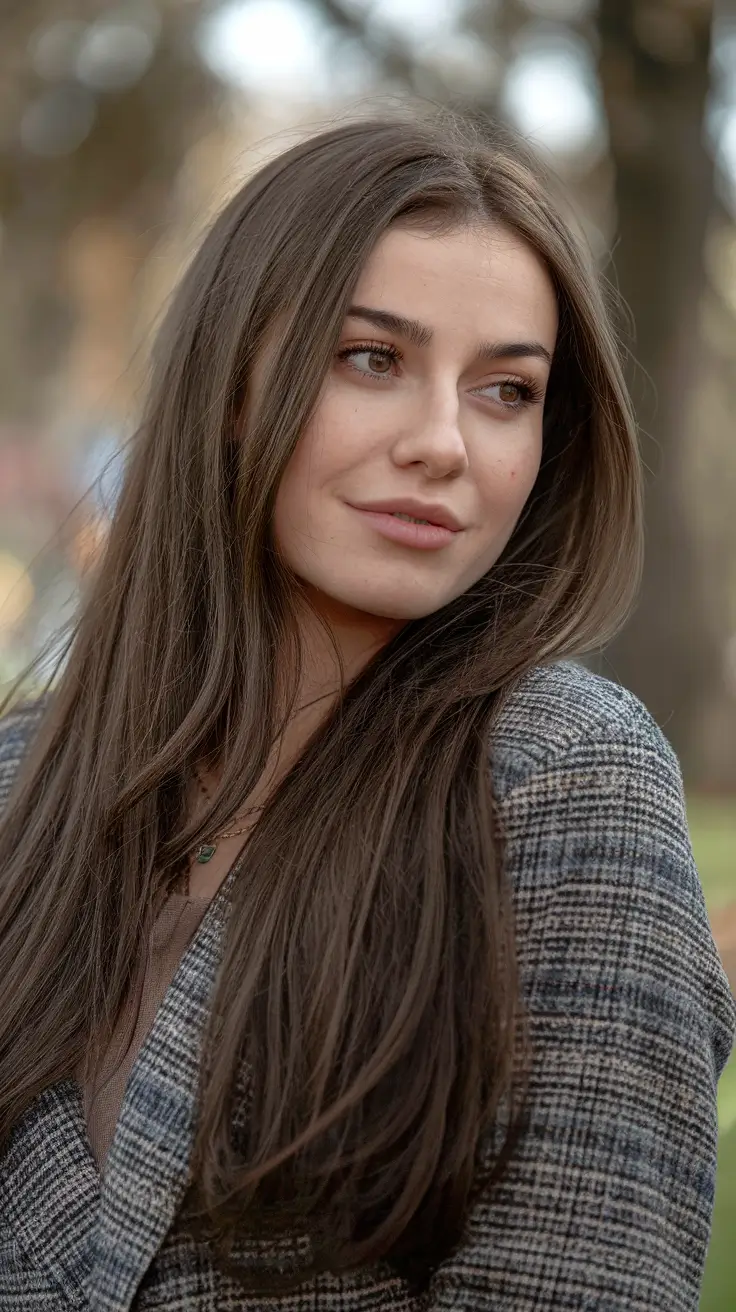 Brunette Hair Color 2026 Coffee Bean Sleek Brunette