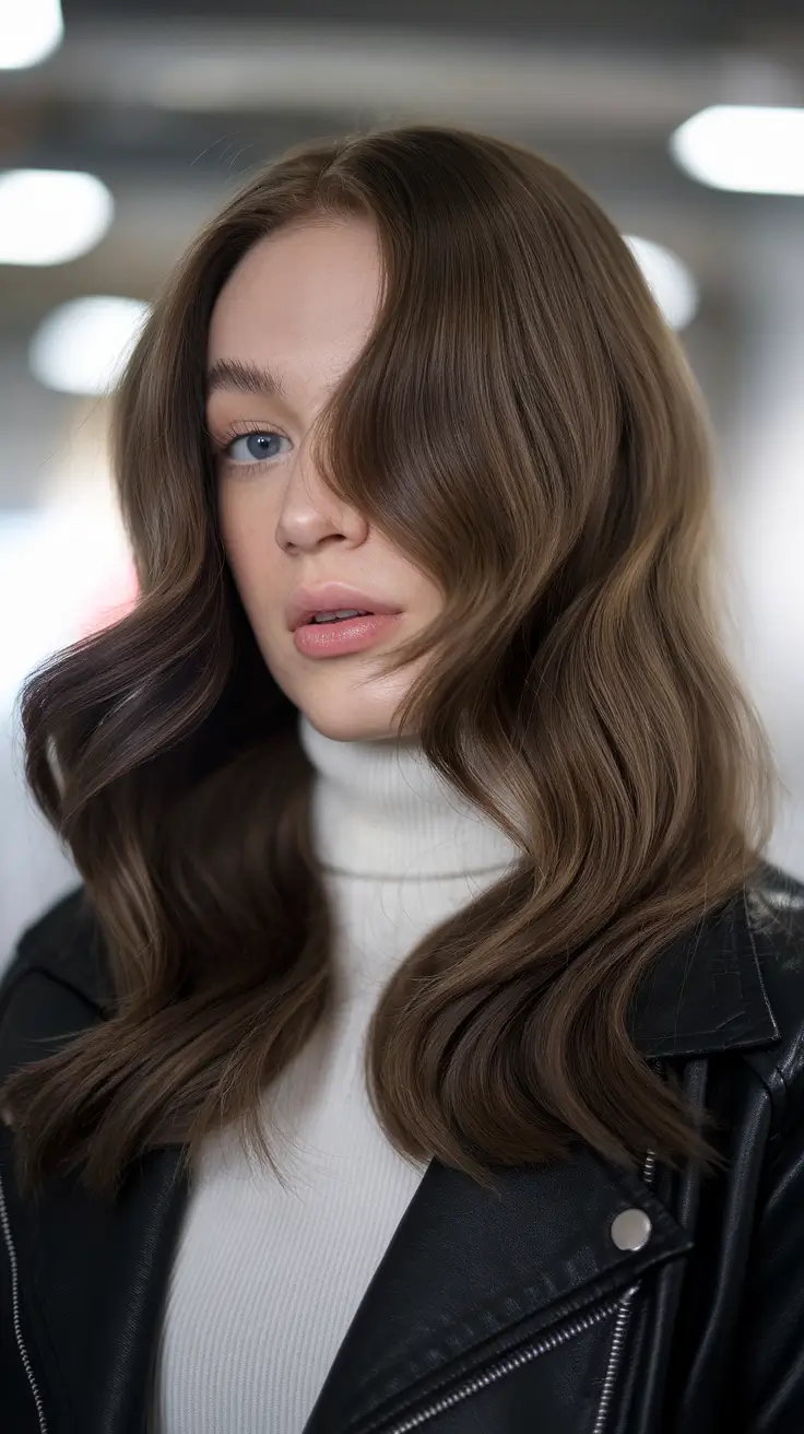 Brunette Hair Color 2026 Cappuccino Luxe Waves