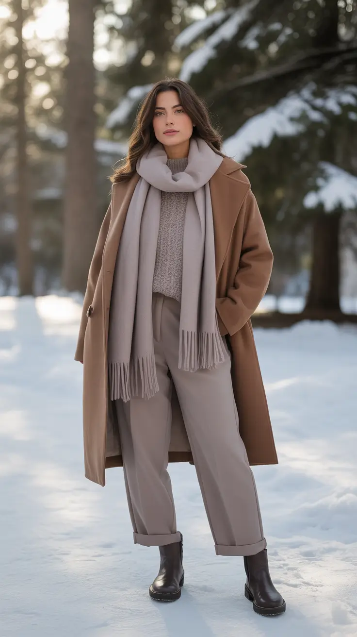Elegant Warm Winter Layers