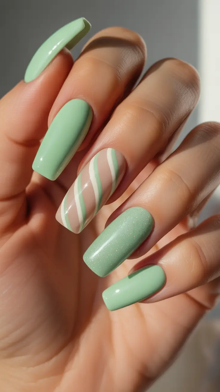 Christmas Nail Art 2025 Mint Whispers