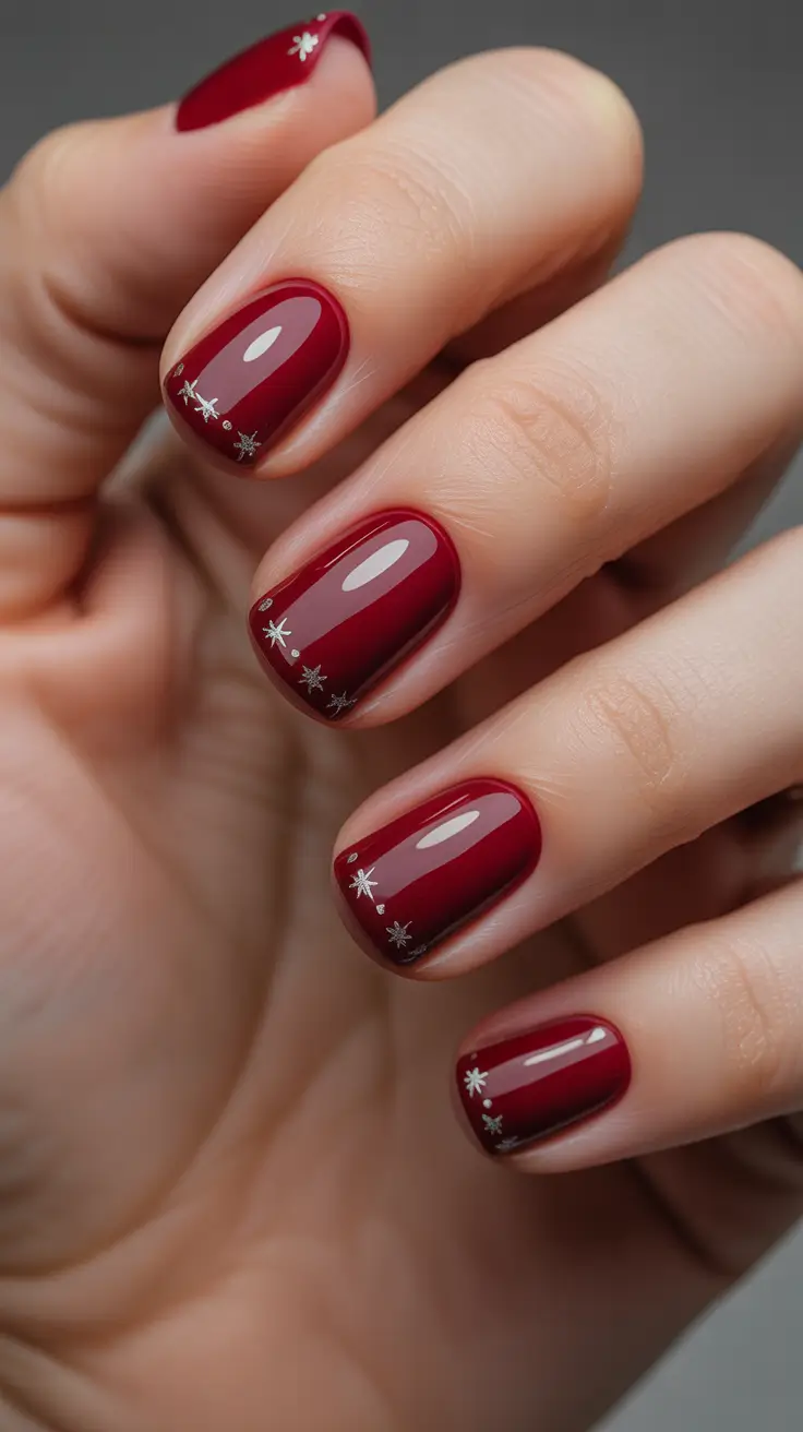christmas nail art Red Velvet Stars