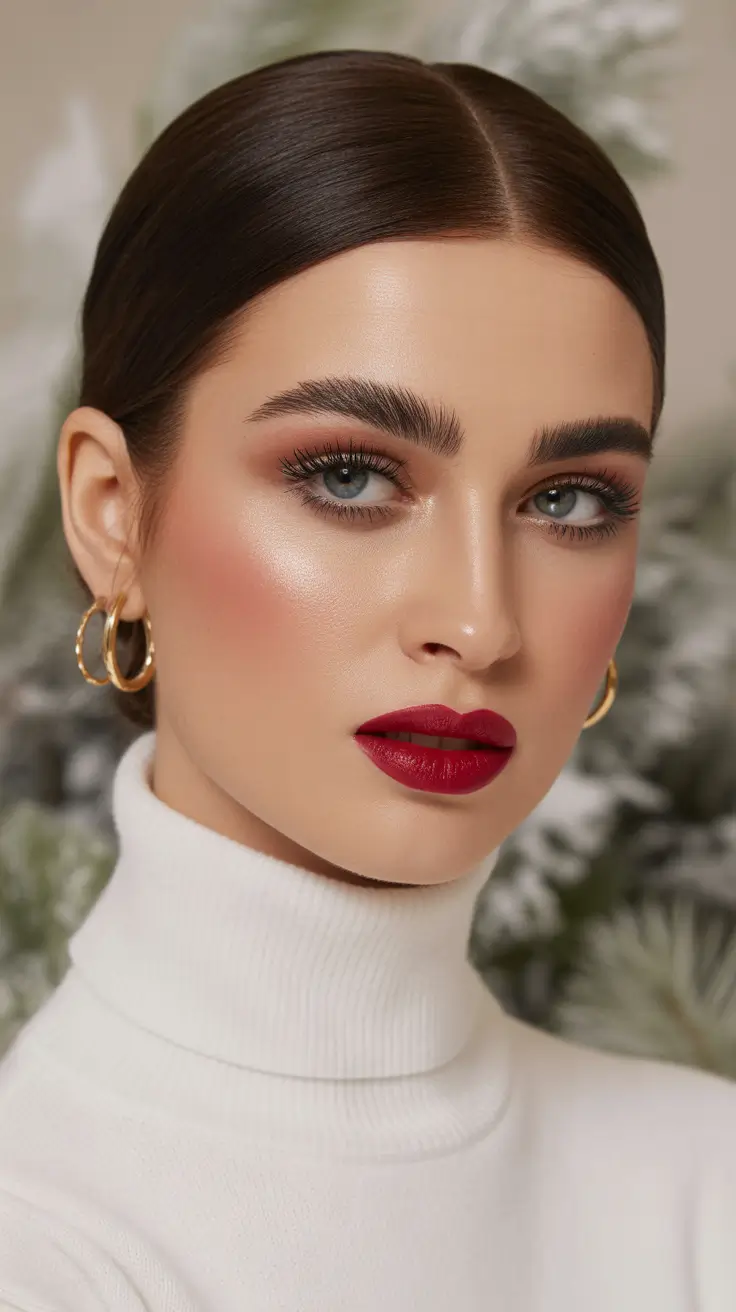 Formal Sleek Bun Christmas Party Hairstyles 2025