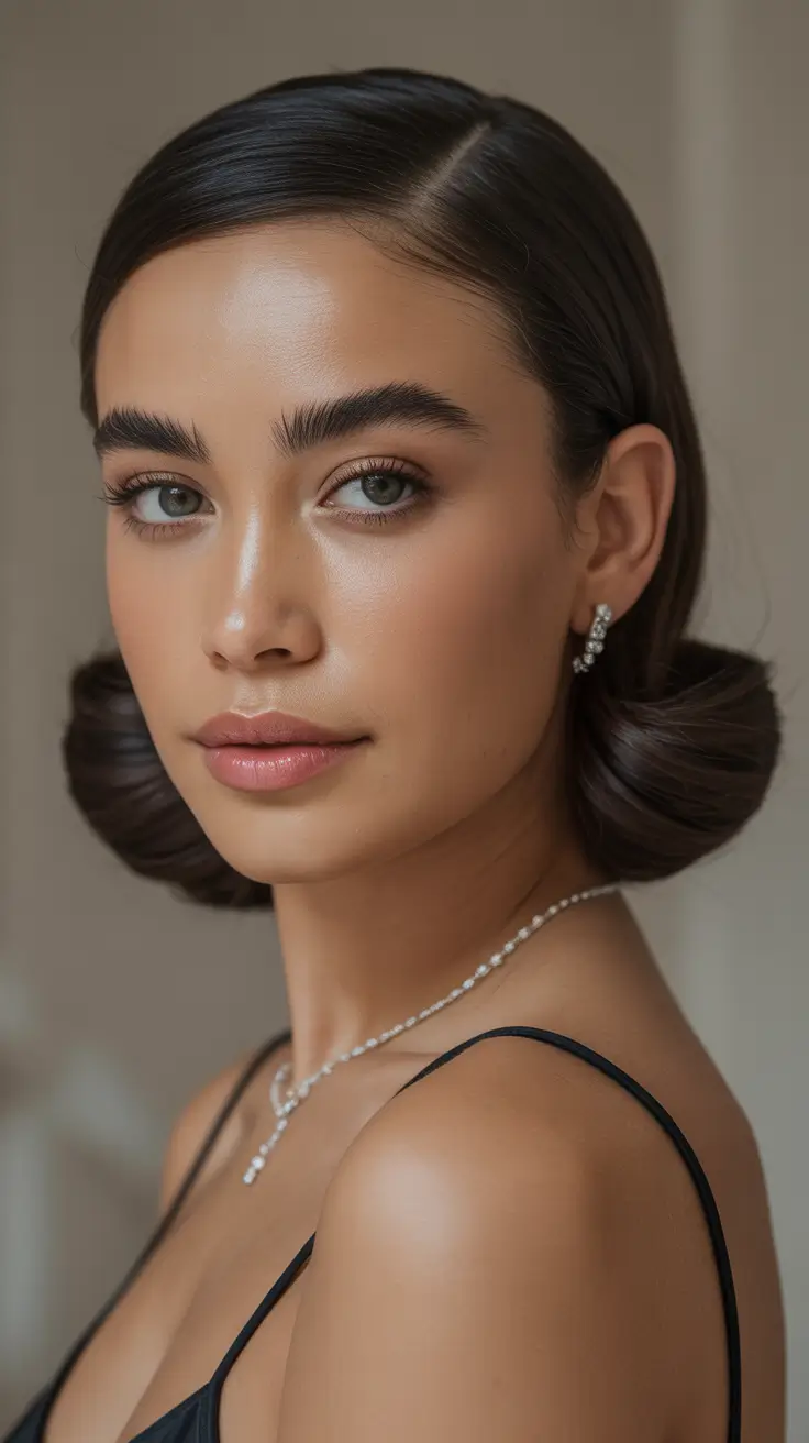 Formal Low Bun Christmas Party Hairstyles 2025