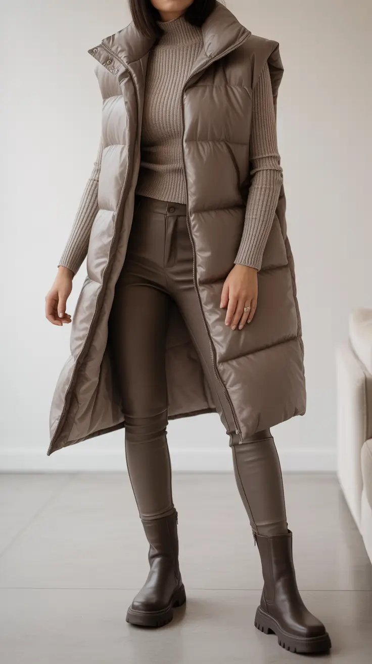 Cute Elegant cold weather outfits 2026 Timeless Taupe Layers for Effortless Elegance