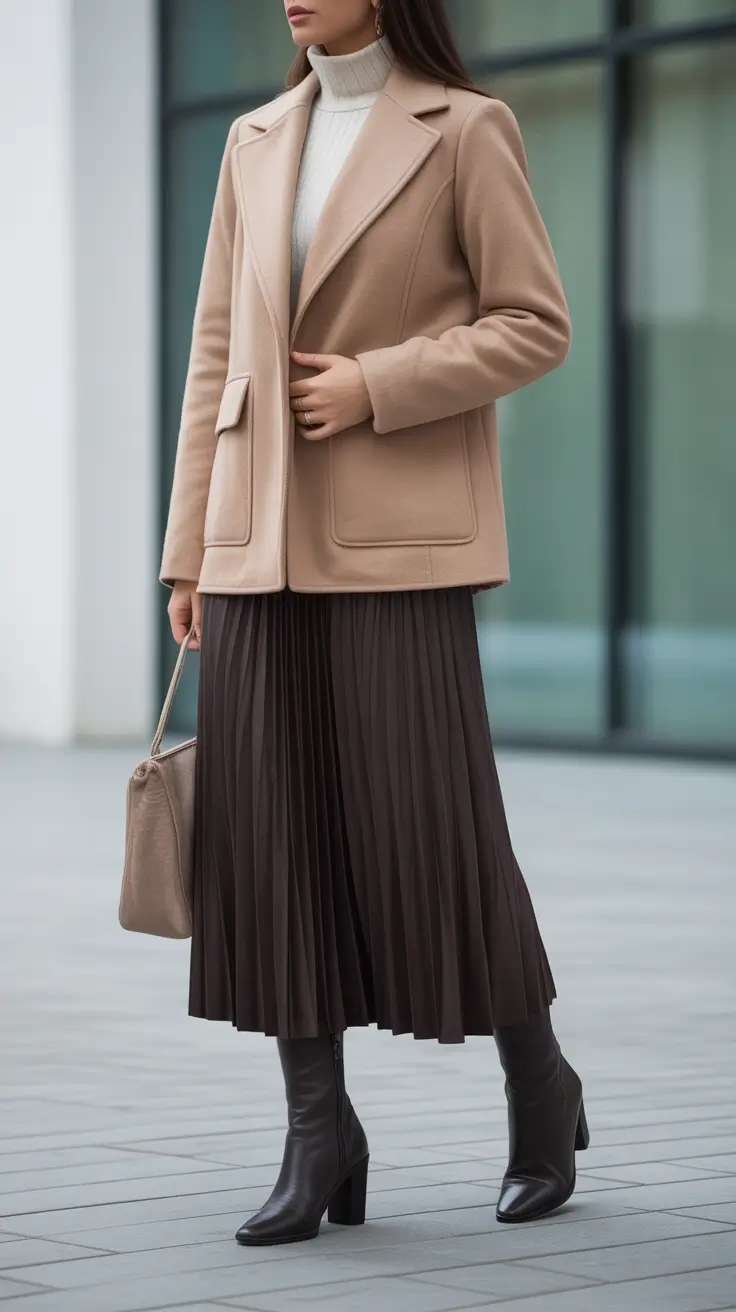 Aesthetic Elegant cold weather outfits 2026 Refined Layers with a Feminine Edge