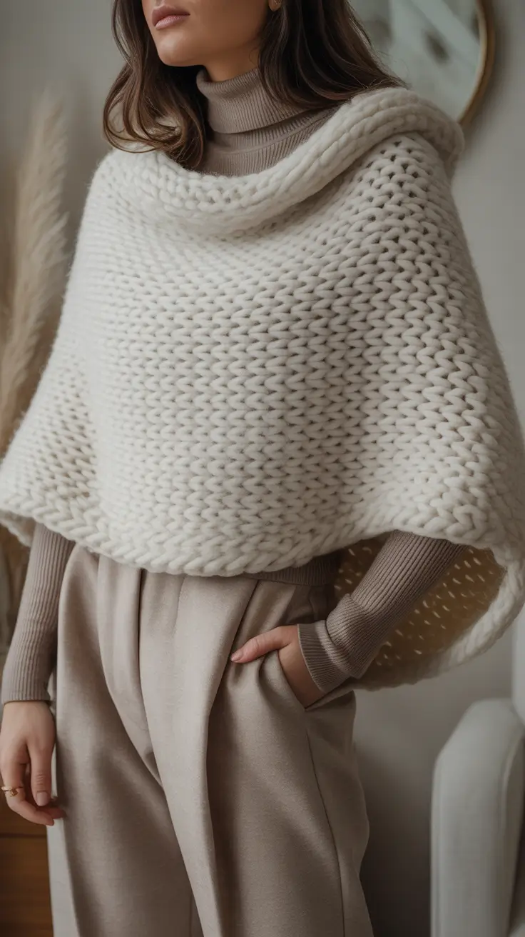 Textures Chunky Knit Cocoon
