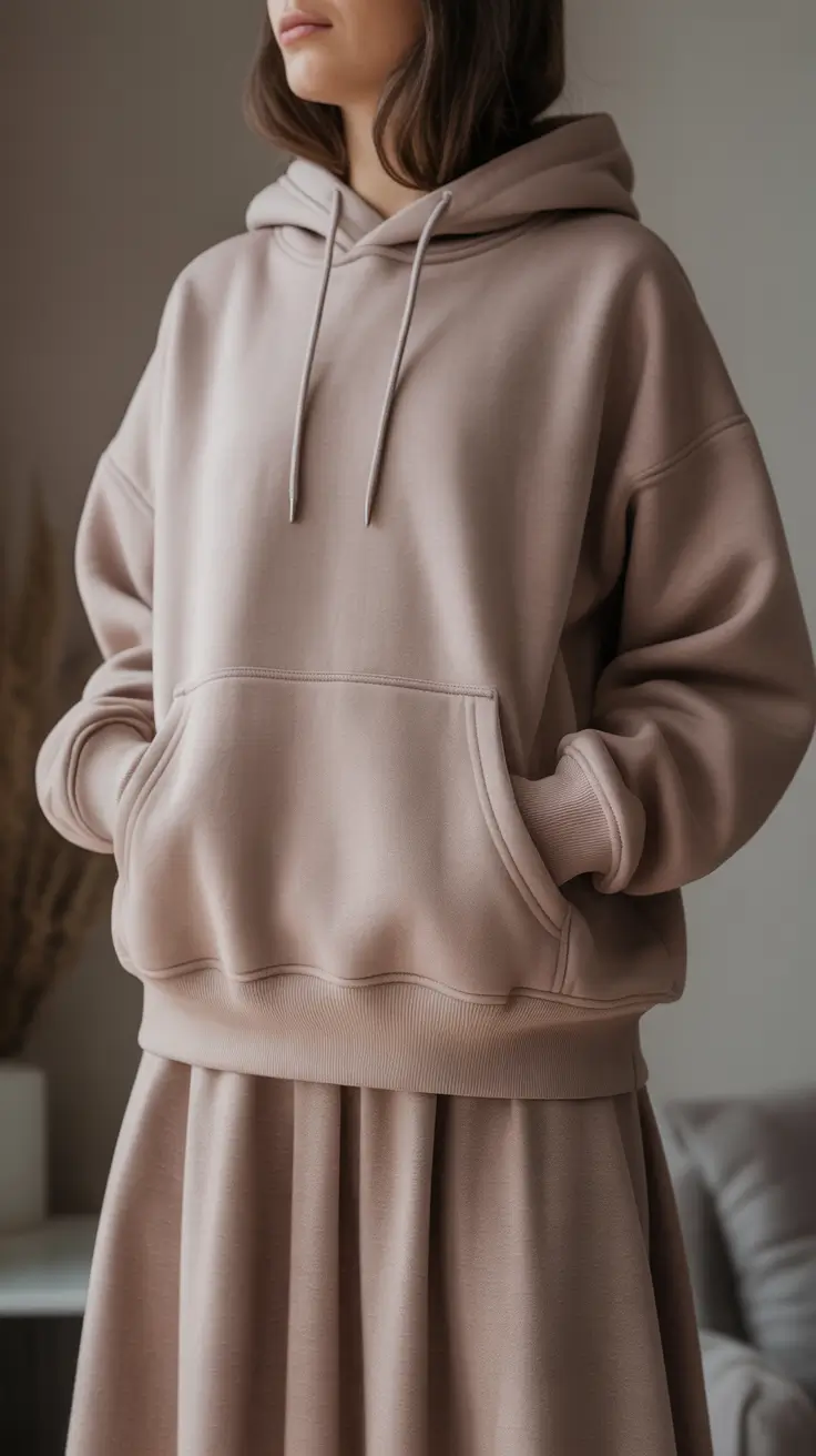 Muted palette Soft Hoodie Elegance