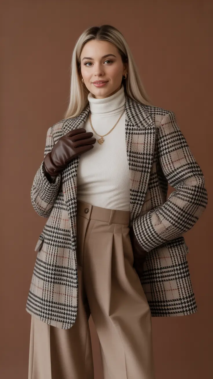 Tailored Warmth with Retro Charm