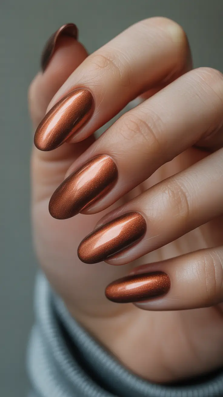 copper gel almond elegant 2025