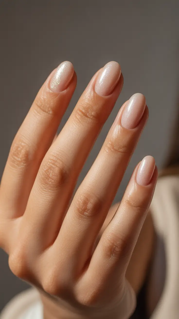 pearl neutral elegant gel short 2025