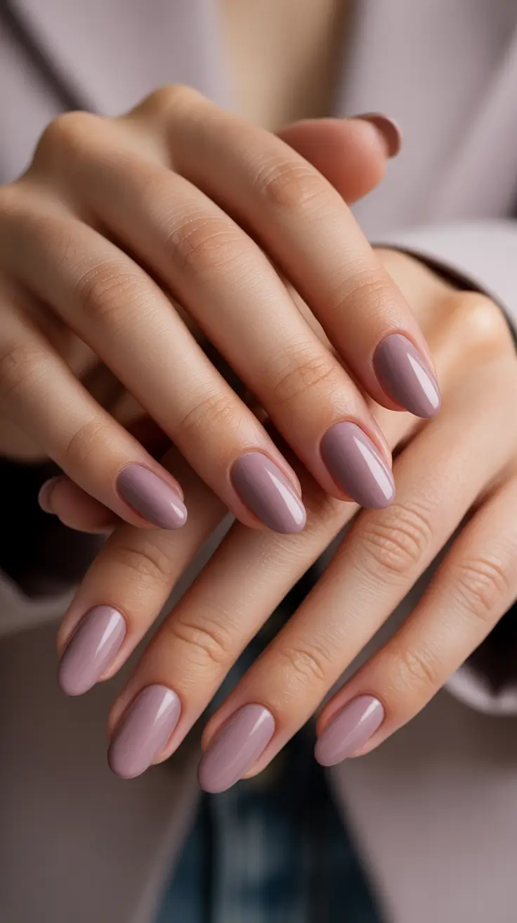 neutral pink elegant gel short