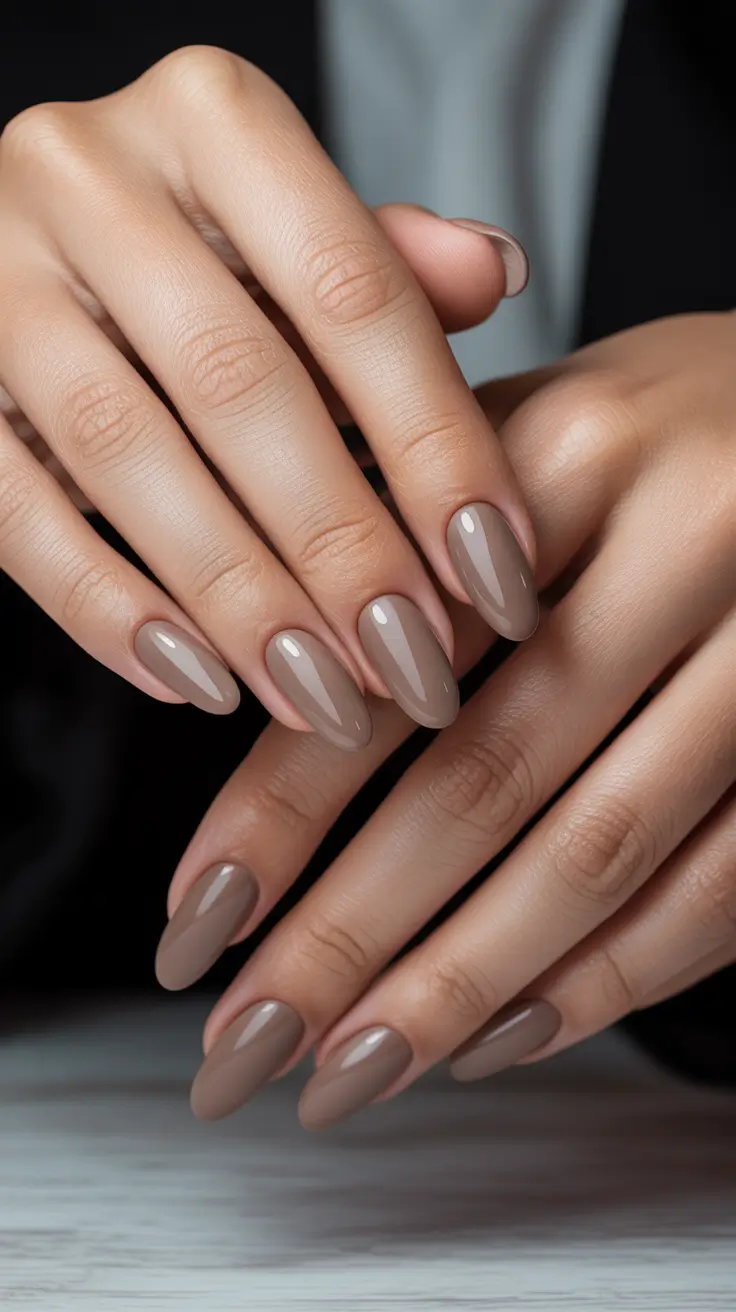 neutral elegant almond gel 2025