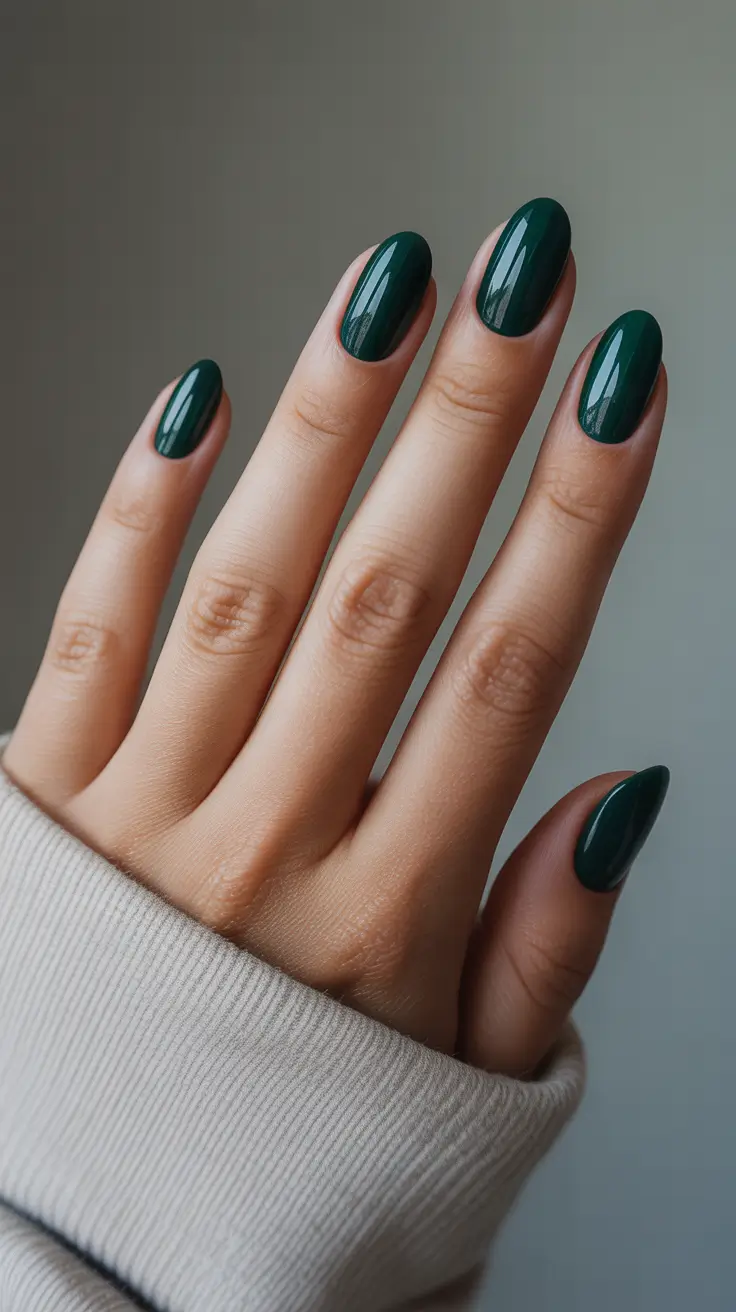 green christmas gel almond 2025