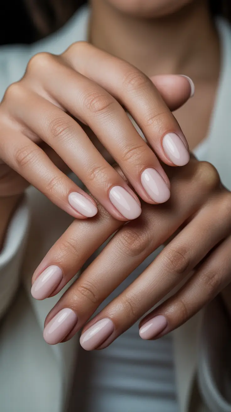 pink elegant short almond 2025