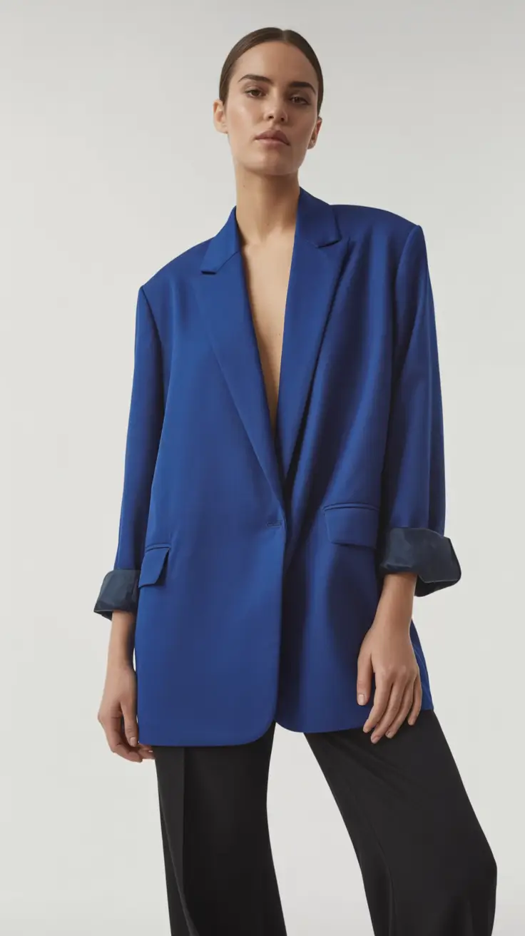 Chic Bold Simplicity The Blue Blazer Moment