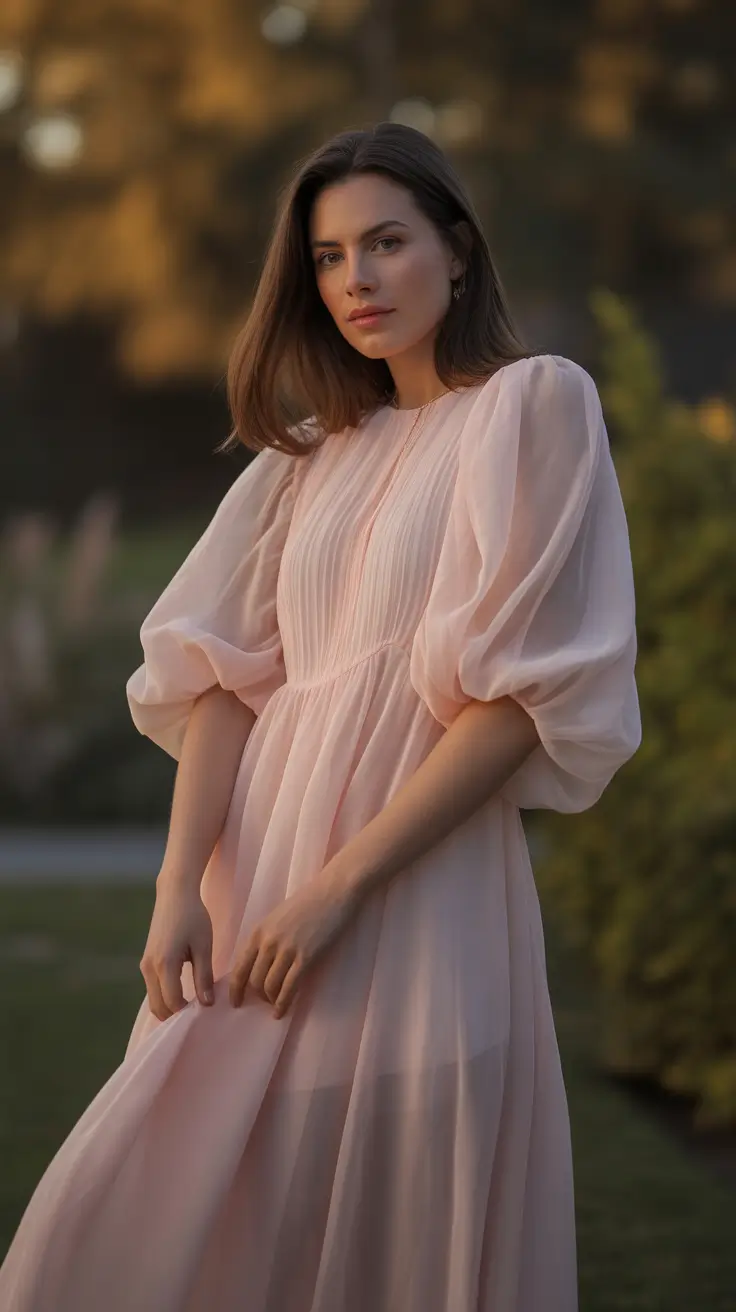 Pink Soft Romance The Pink Whisper Dress