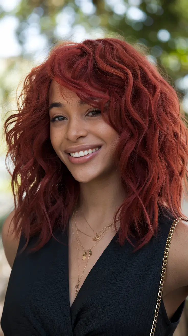 21 Best hair color for brown skin 2026 Cherry Spice Curls