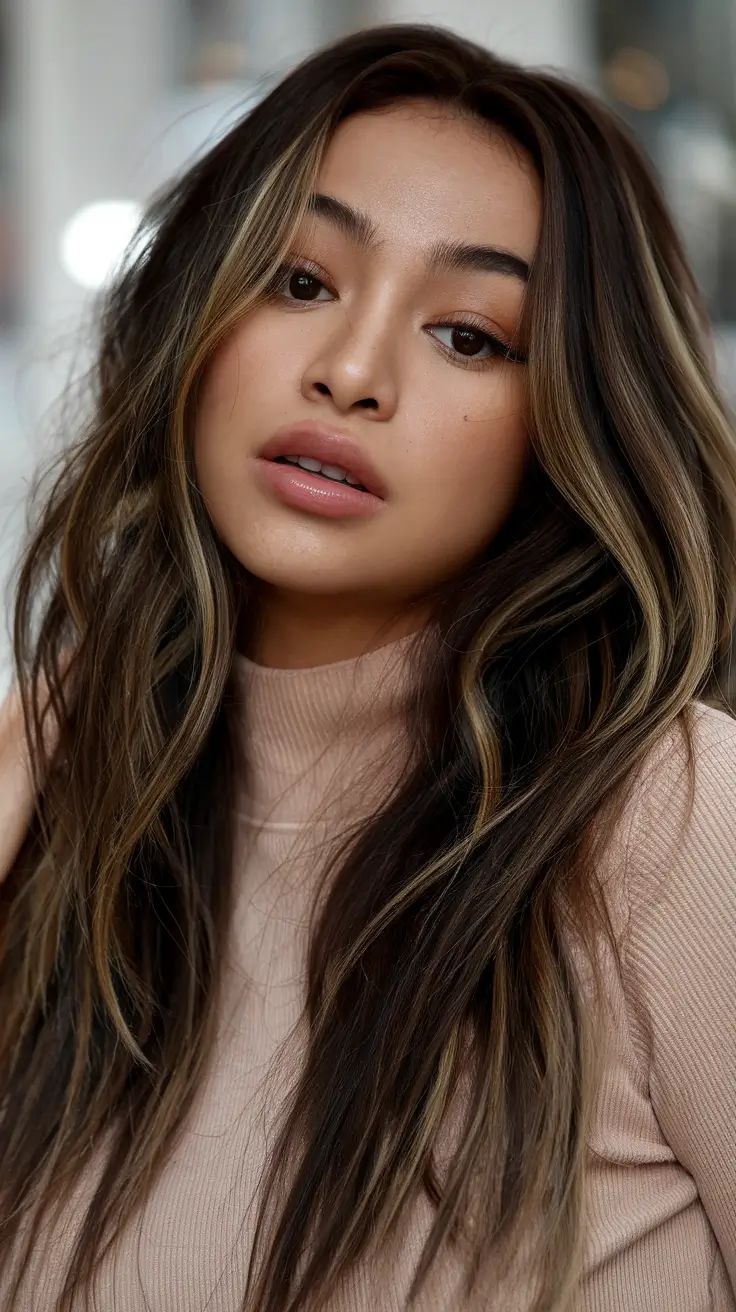 21 Best hair color for brown skin 2026 Hazelnut Streaks