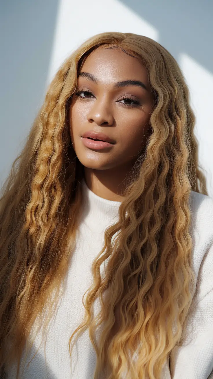 21 Best hair color for brown skin 2026 Butterscotch Wavy Lengths