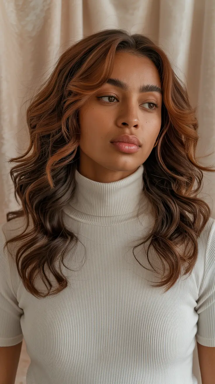 Tone Toffee Balayage Waves
