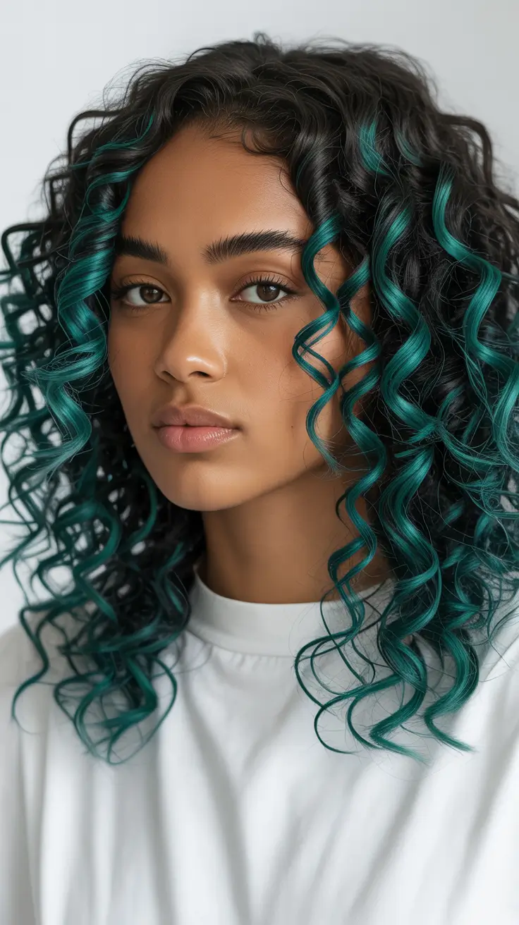 Tone Teal Curly Dream