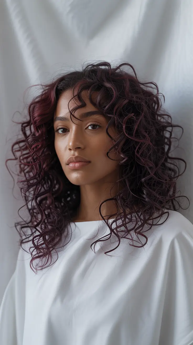 Tone Soft Burgundy Curls