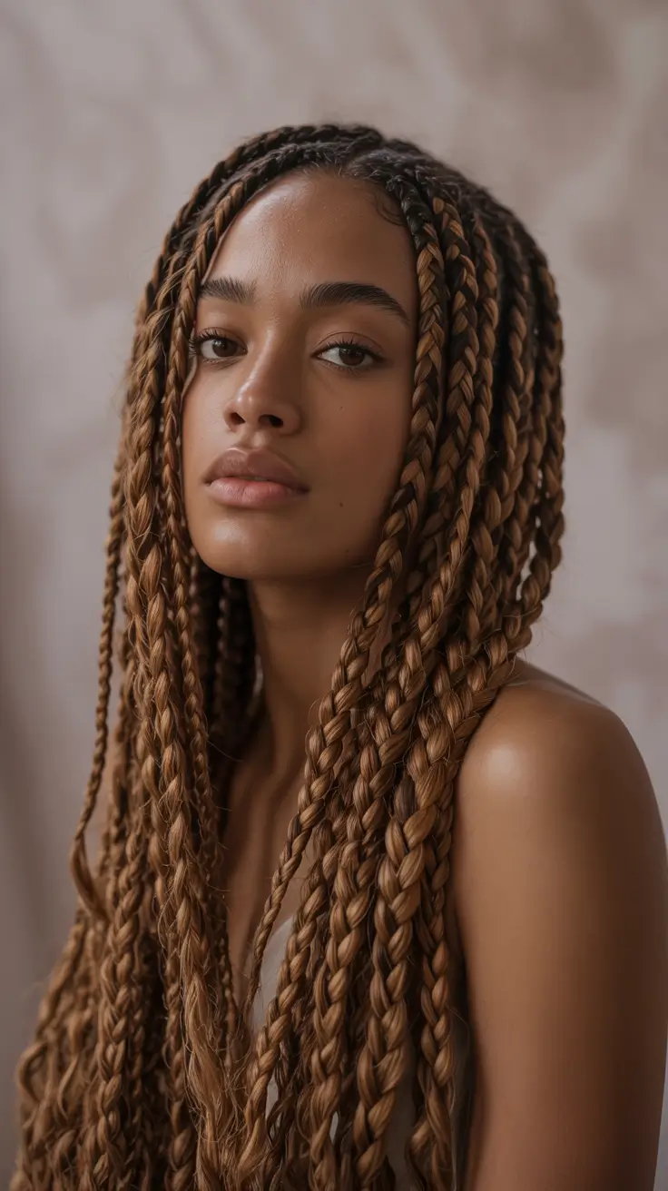 Tone Honey Brown Braids