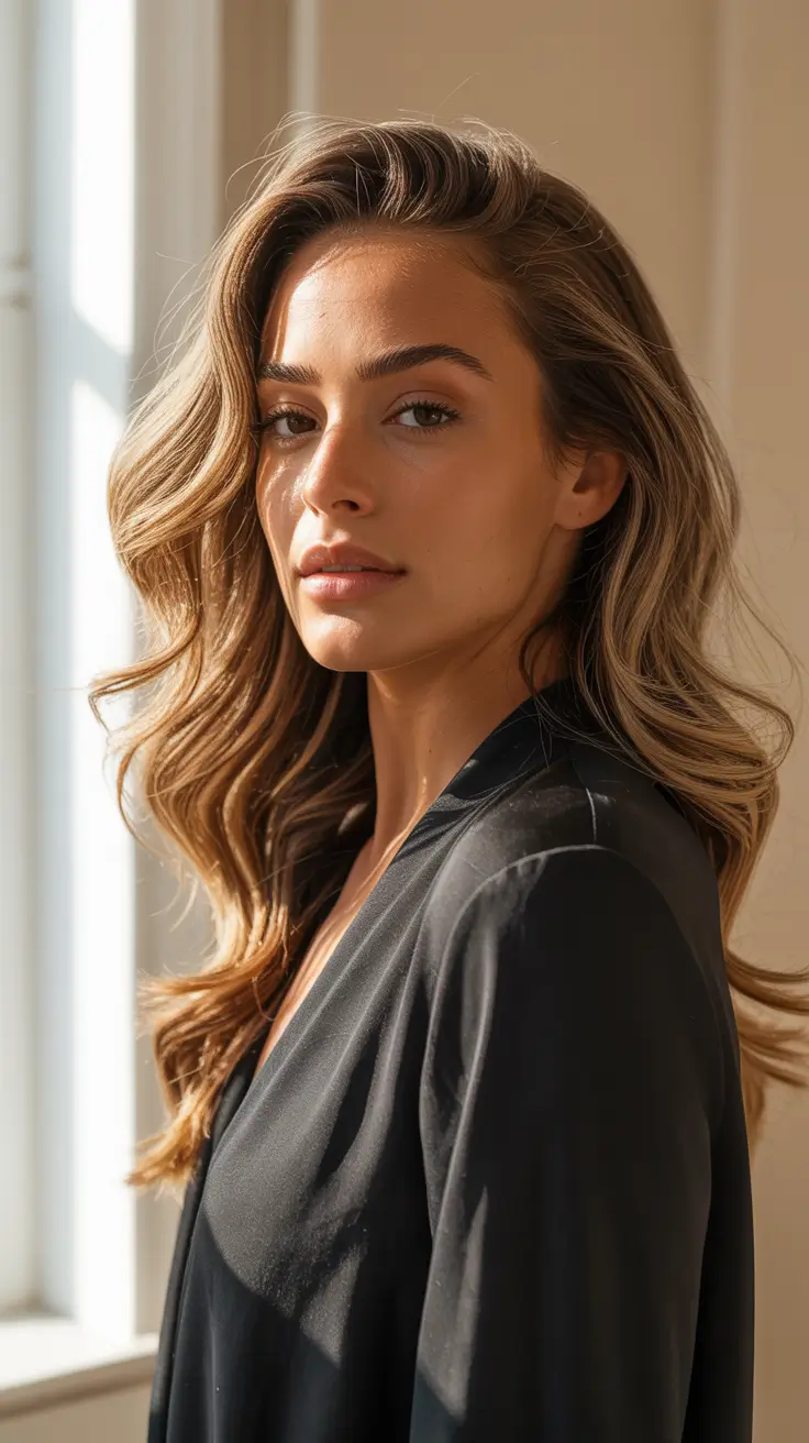 Best hair color for tan skin 2026 Rooted Ash Blonde Luxe