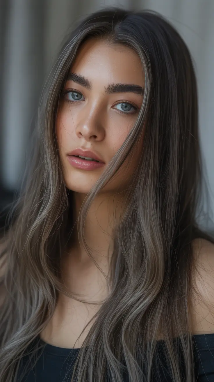 Brown Smoky Mushroom Brunette